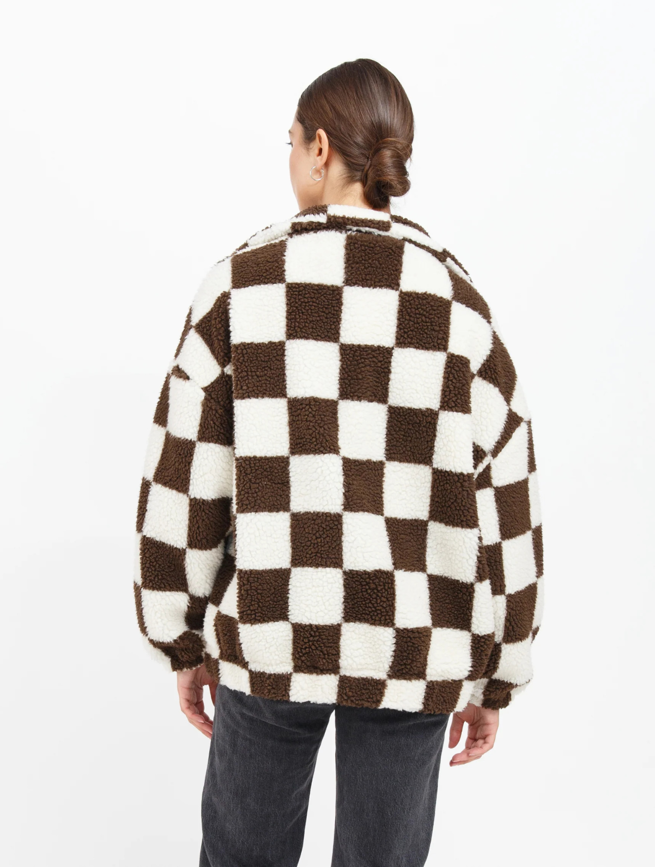 Checkered Sherpa Jacket