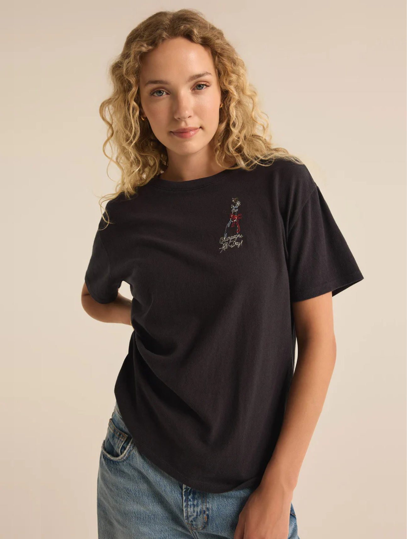 Poppin Pacific Embroidered Tee