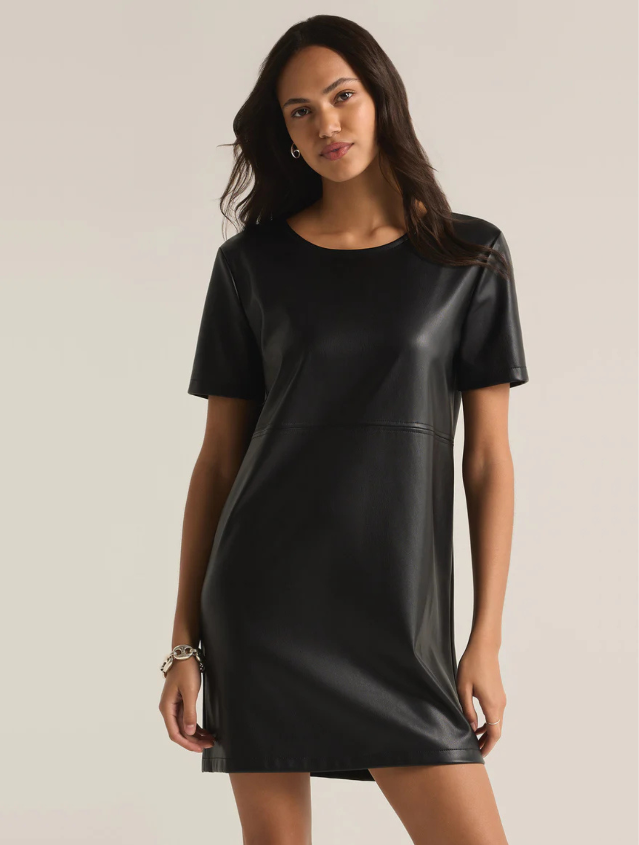 London Faux Leather Dress