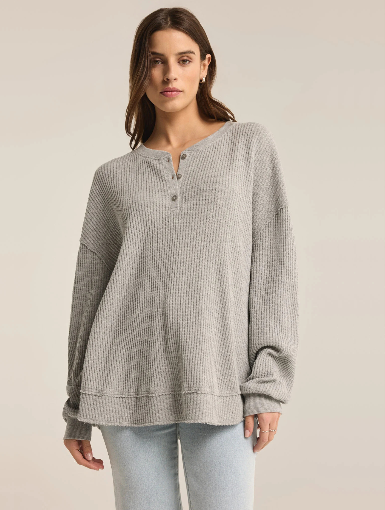 Jax Cozy Waffle Henley