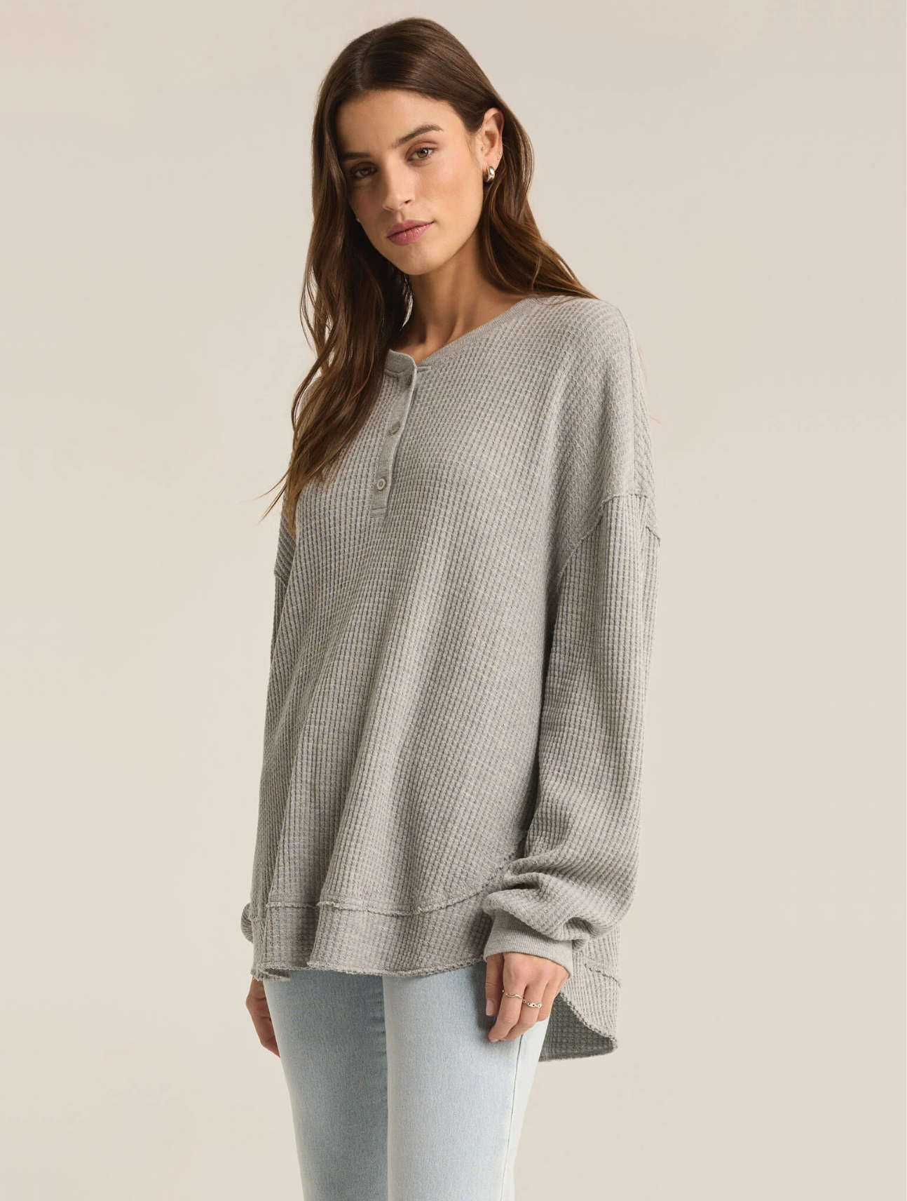 Jax Cozy Waffle Henley