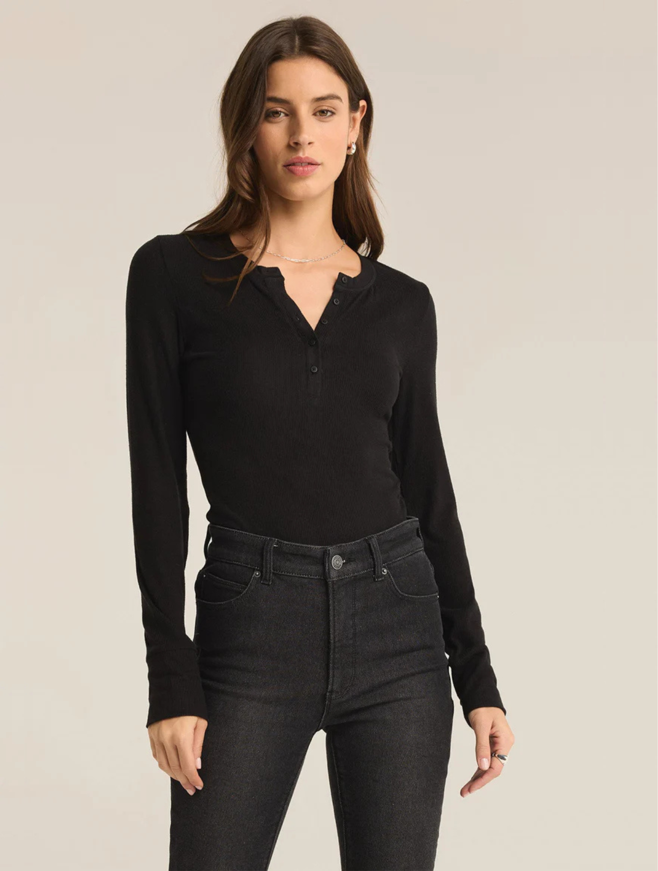 Scarlett Rib Henley