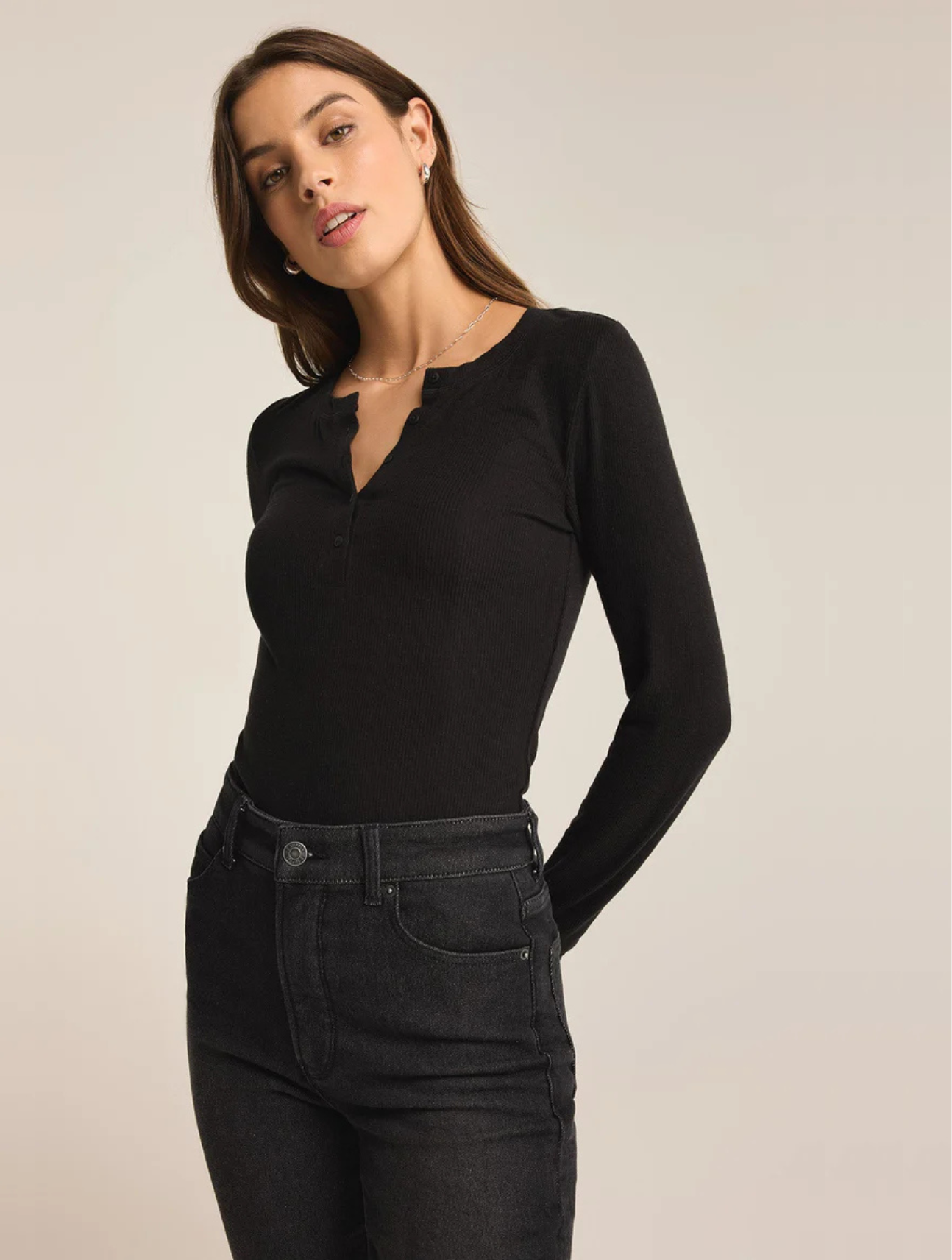 Scarlett Rib Henley