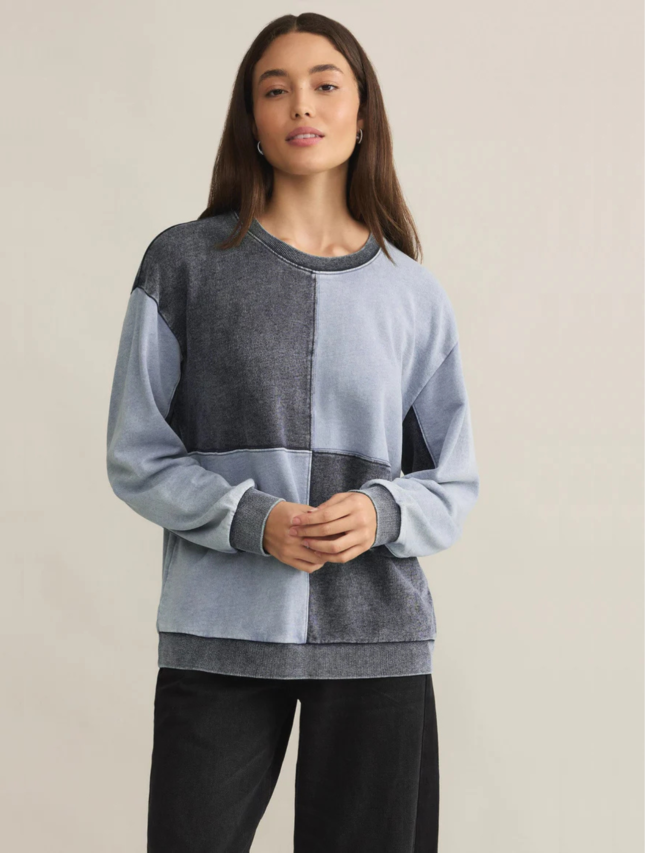 Fair & Square Denim Sweatshirt