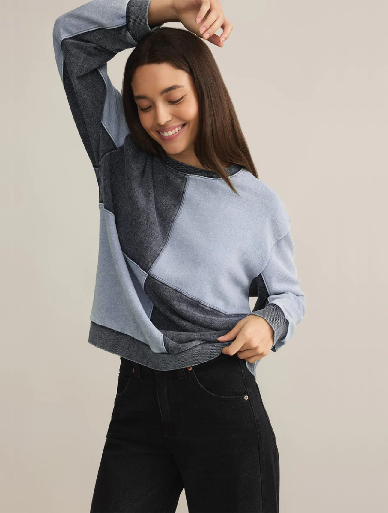 Fair & Square Denim Sweatshirt