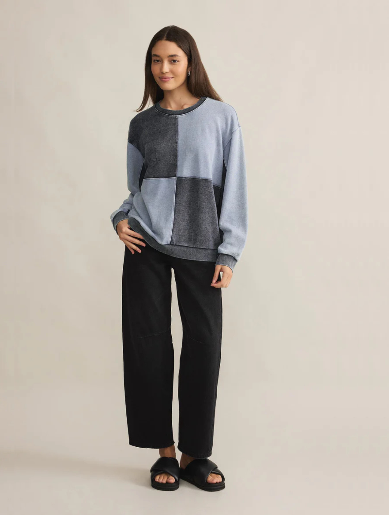 Fair & Square Denim Sweatshirt