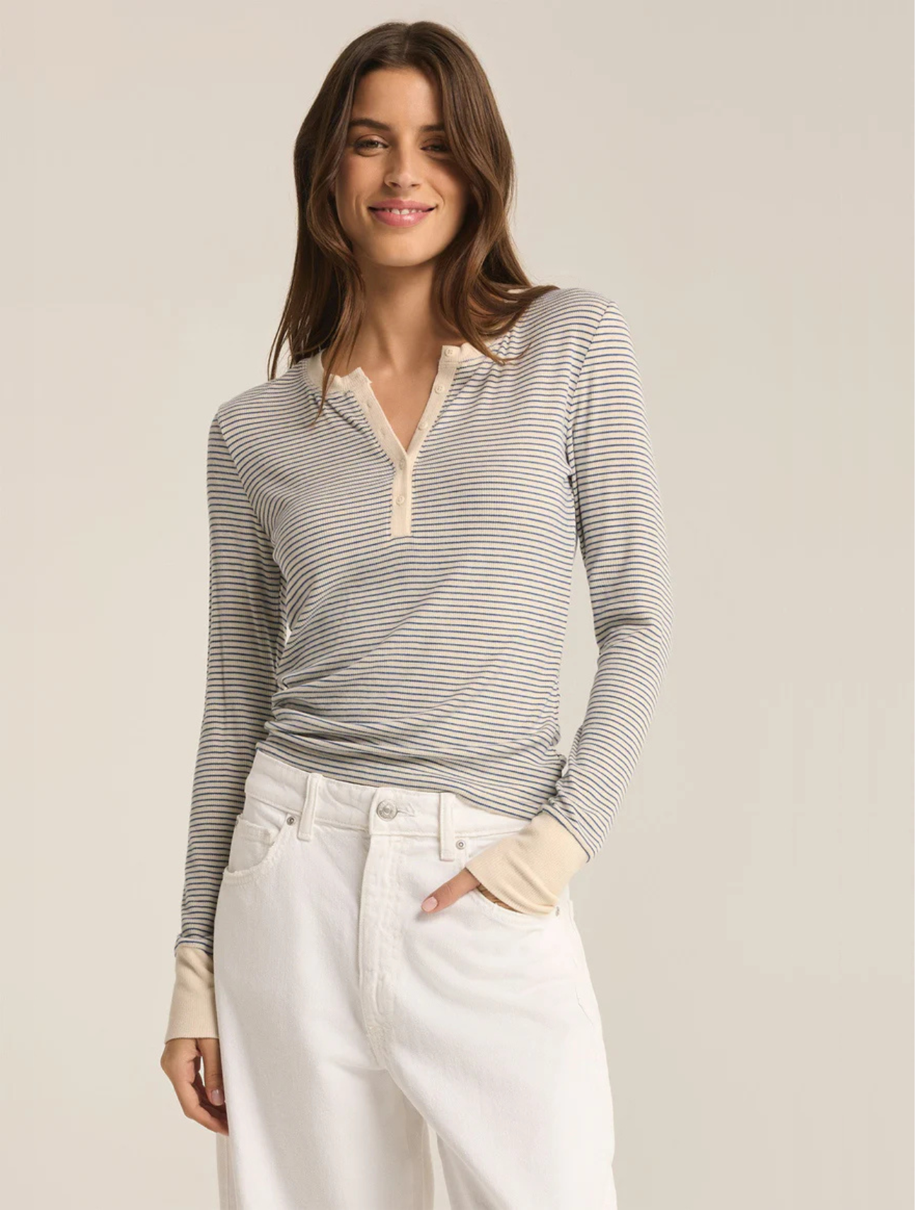 Scarlett Rib Henley