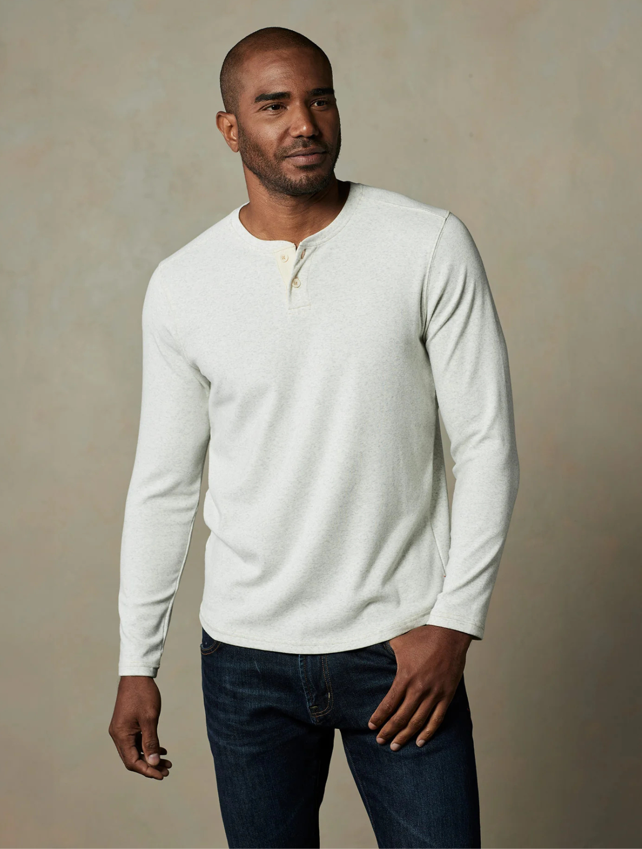 Puremeso Two Button Henley