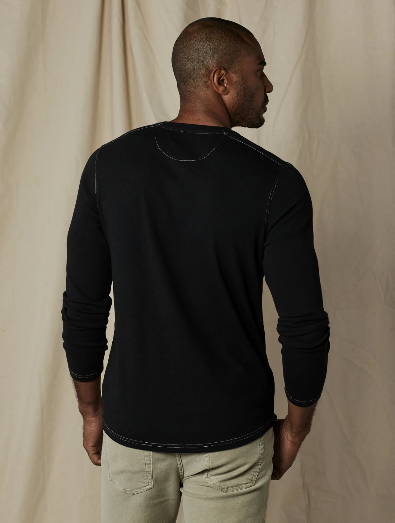 Puremeso Two Button Henley