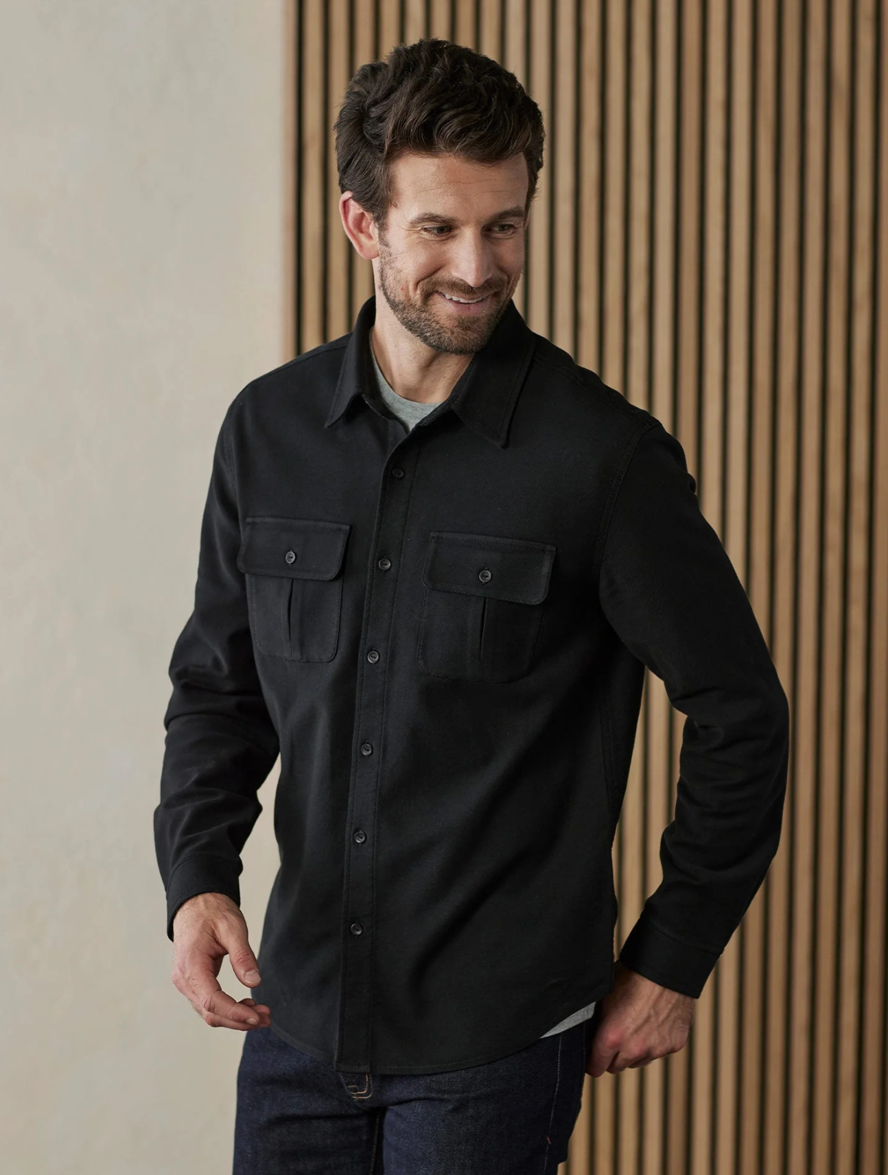 Comfort Terry Shirt Jacket