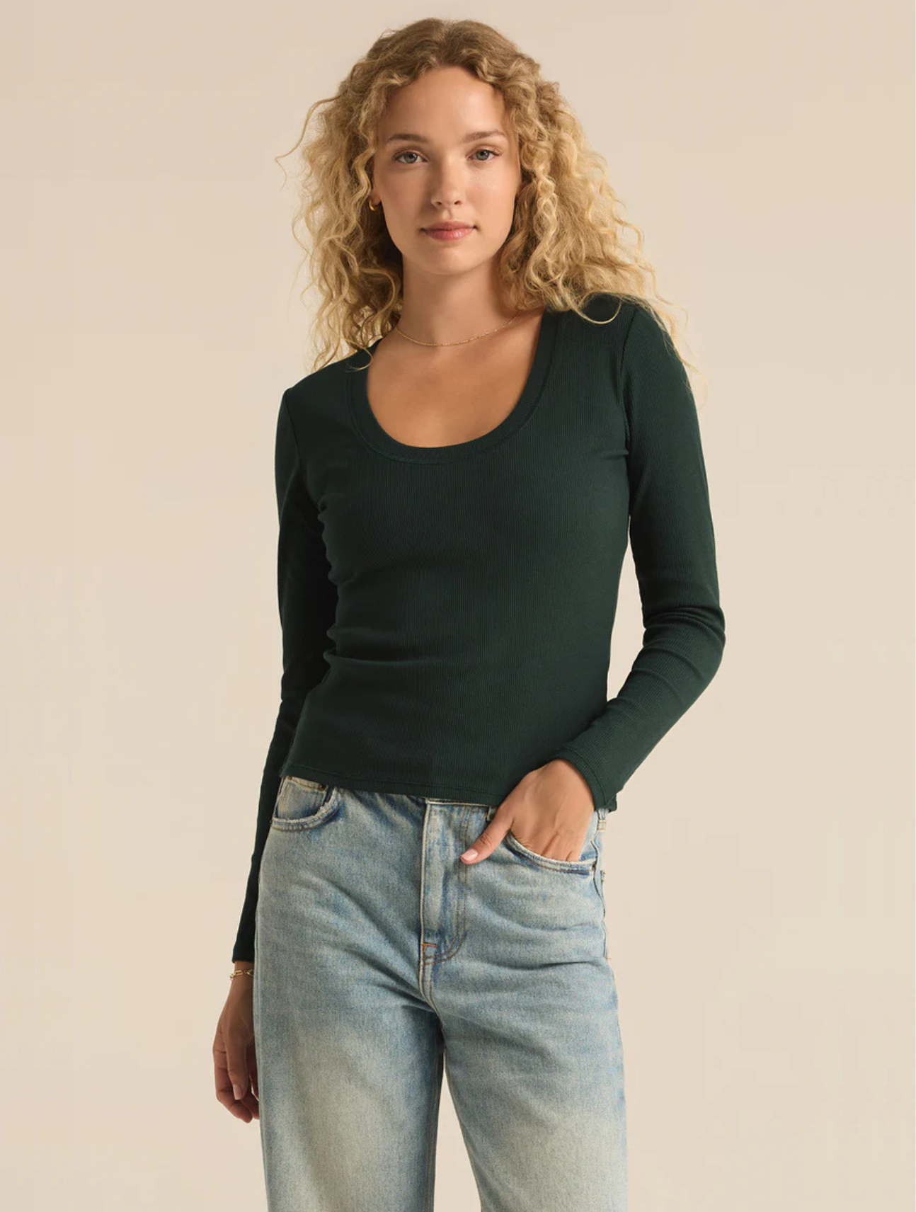 Sirena Rib Long Sleeve Tee