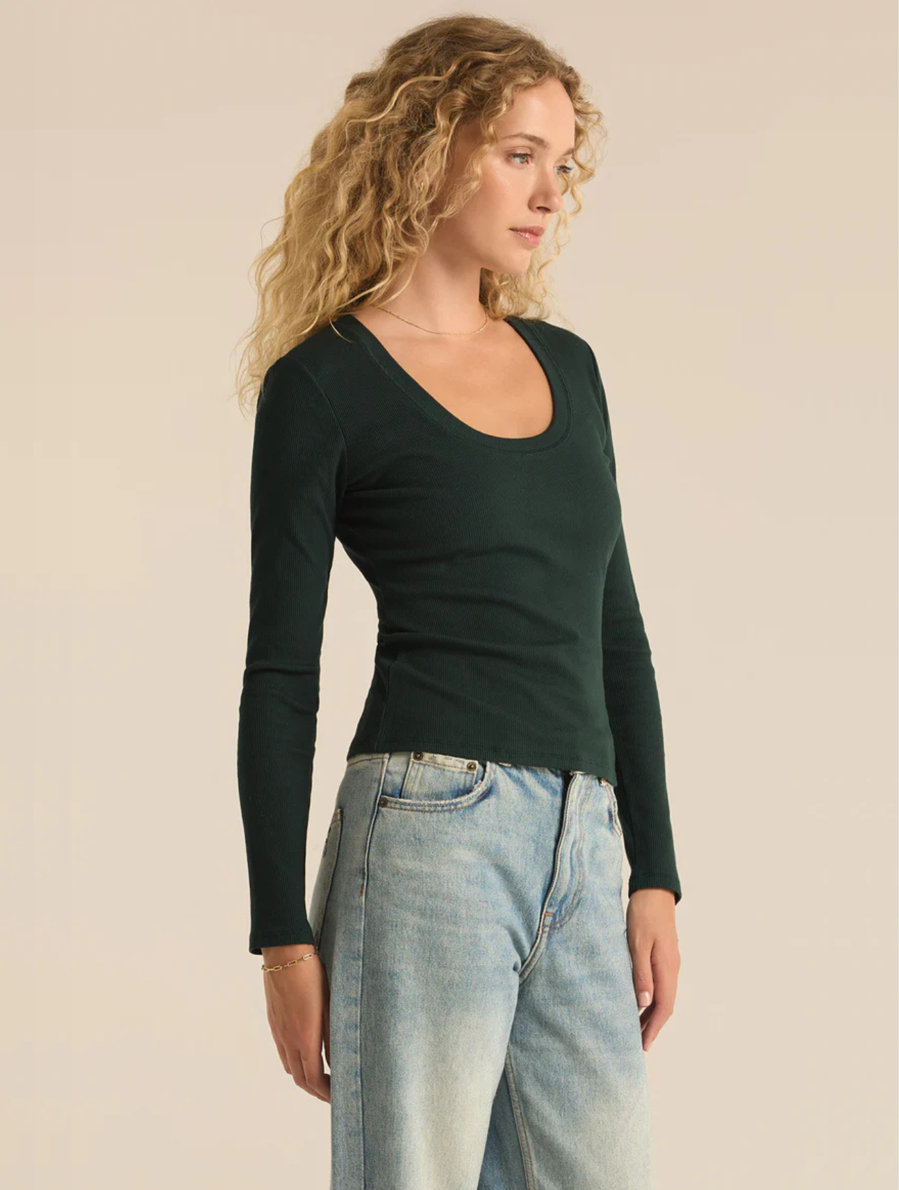 Sirena Rib Long Sleeve Tee