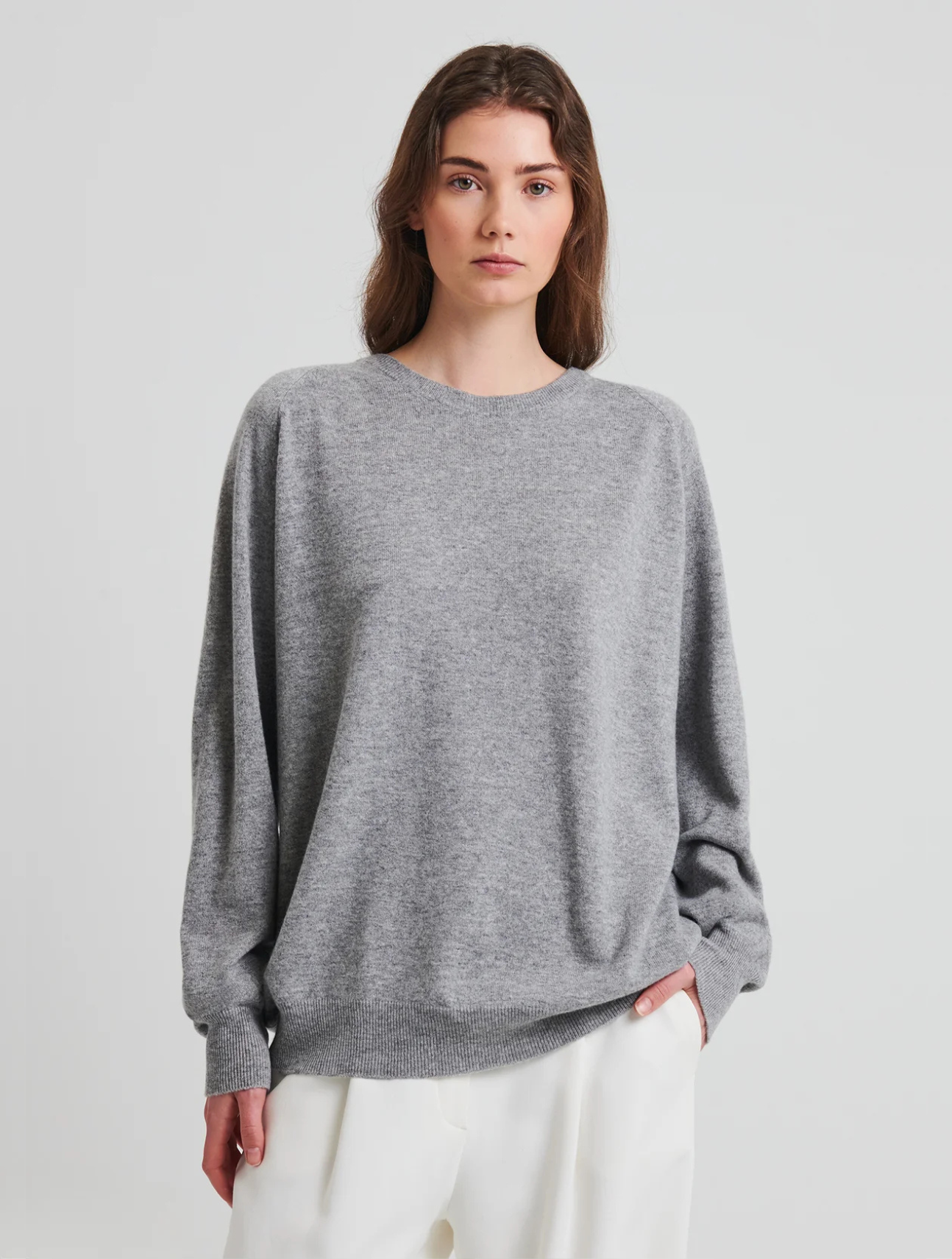 Cashmere Oversized Crewneck Sweater