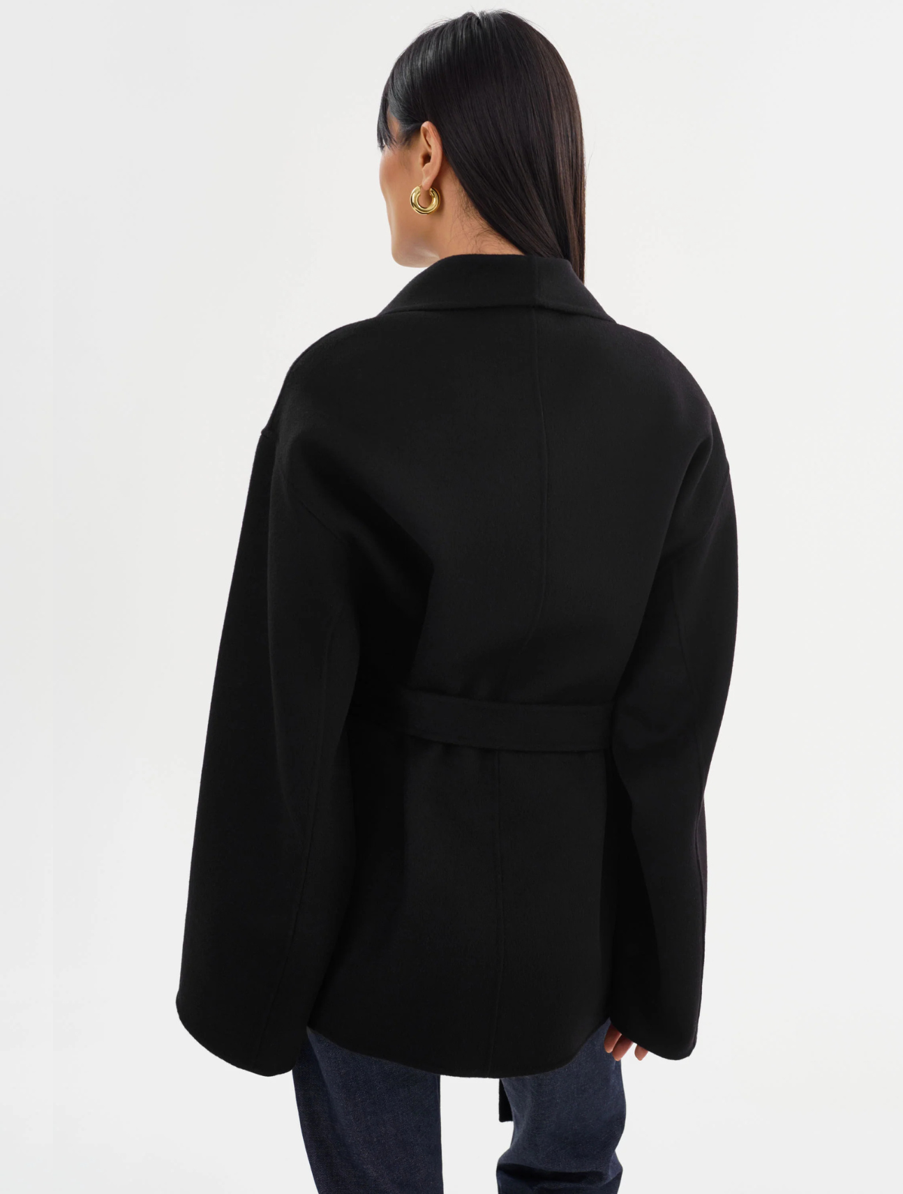 Mekia Belted Wool Coat