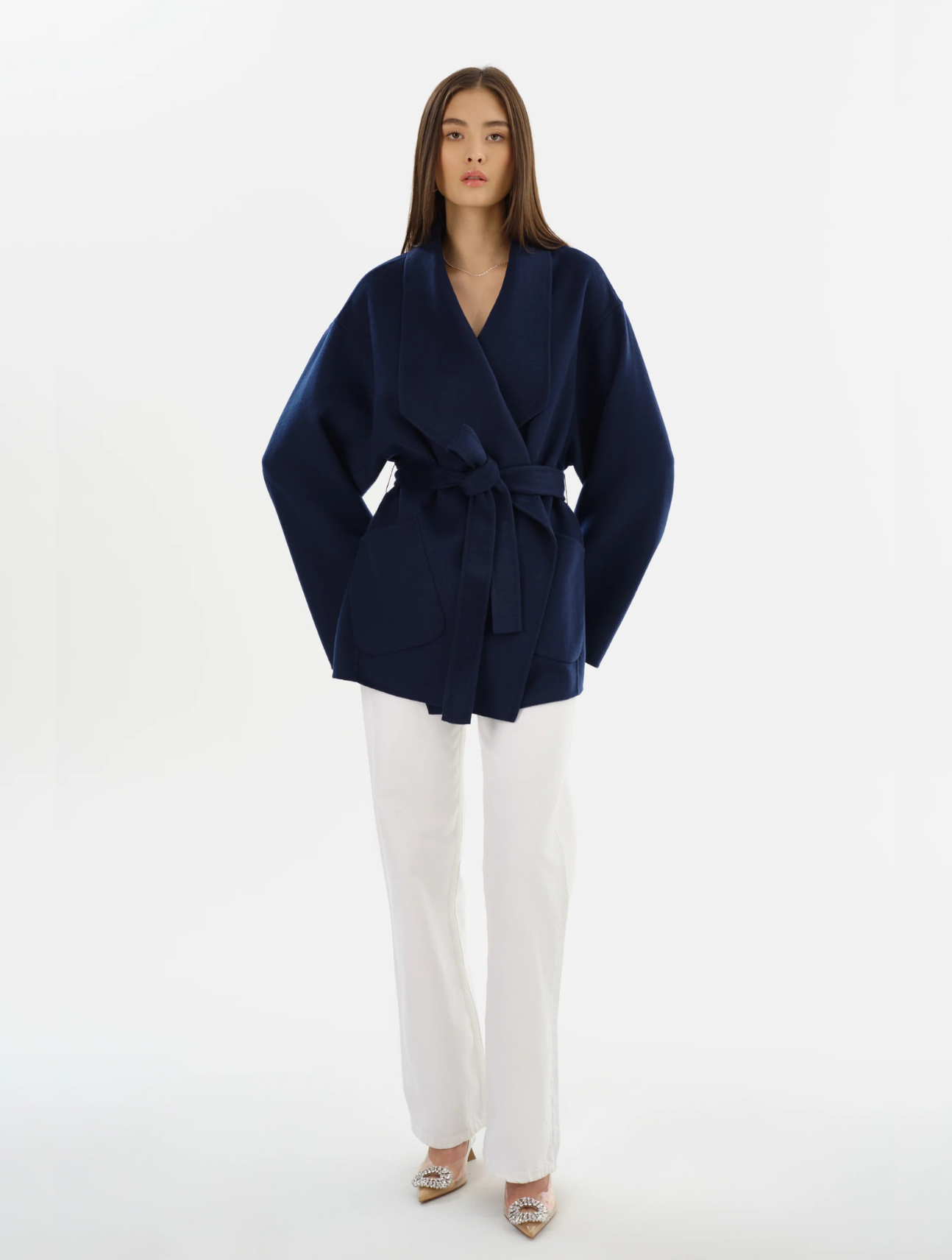 Mekia Belted Wool Coat