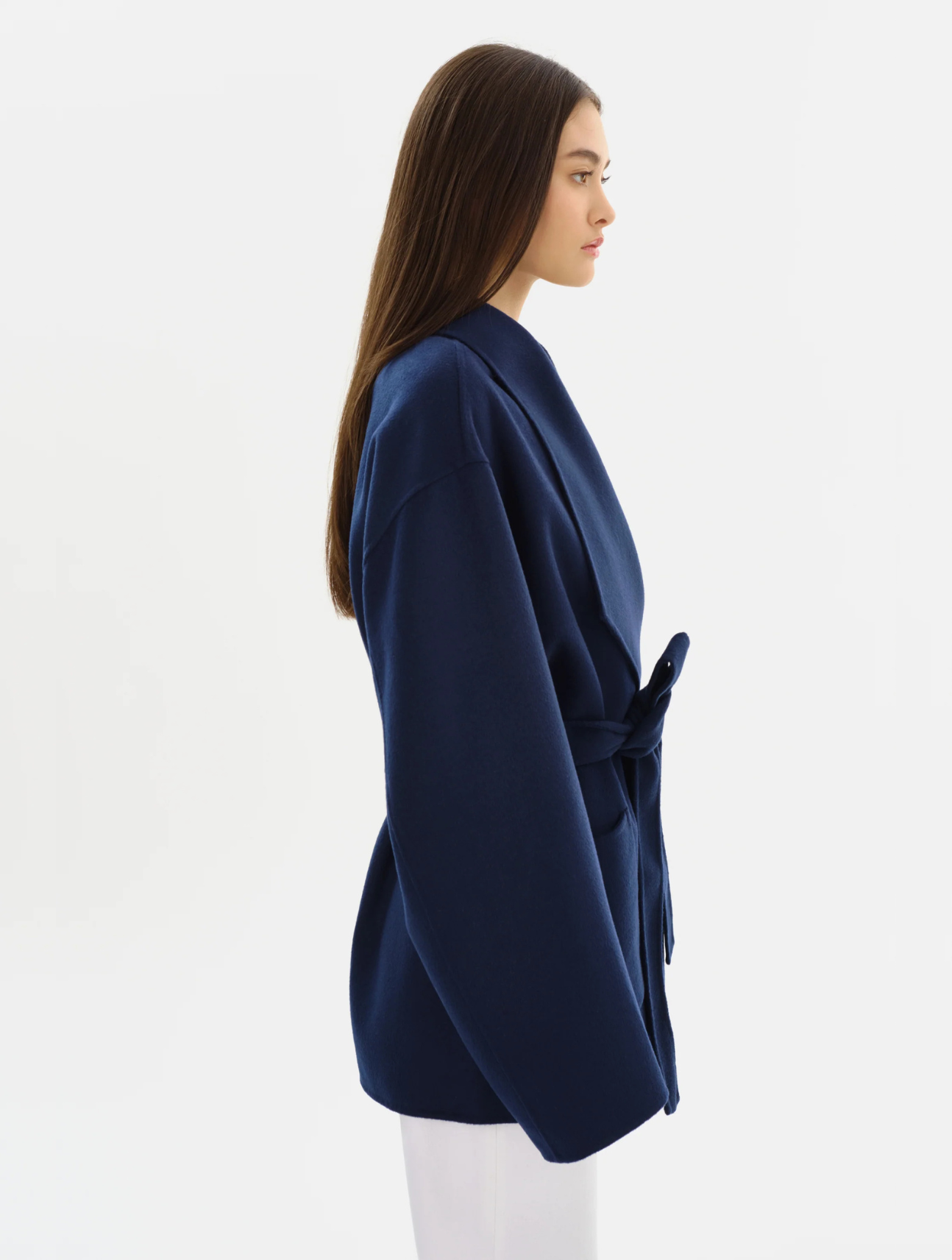 Mekia Belted Wool Coat