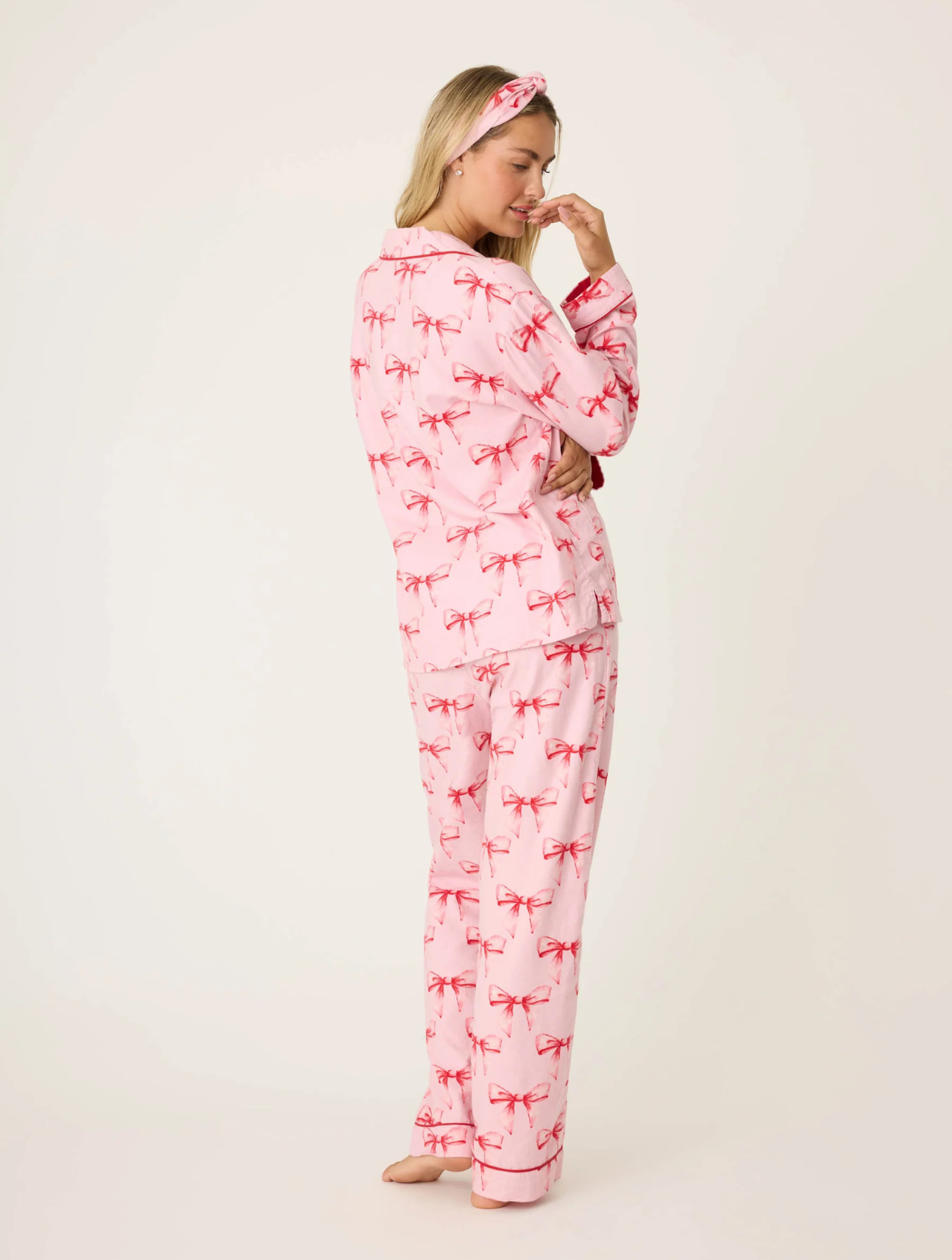 Ribbons & Bows Flannel PJ Set