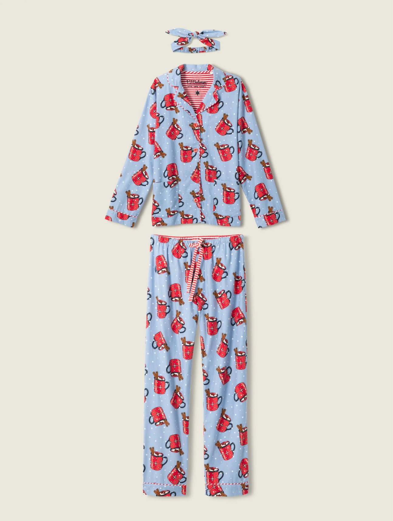 Hug In A Mug Flannel PJ Set