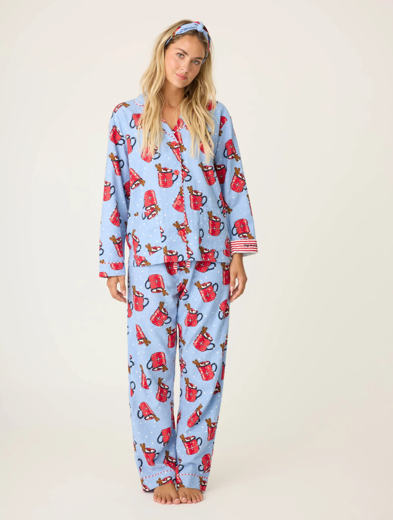 Hug In A Mug Flannel PJ Set