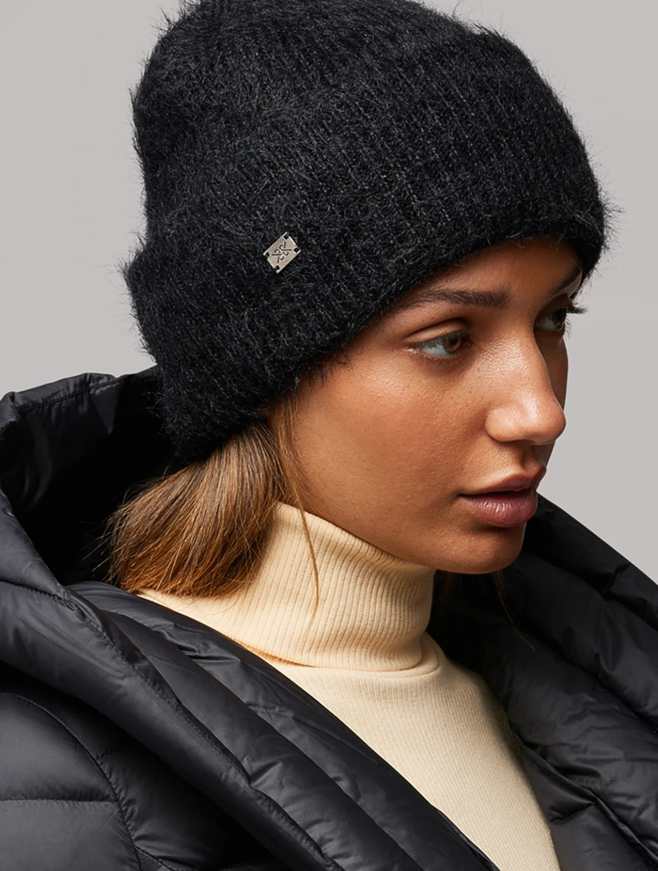 Jaya Fuzzy Knit Hat