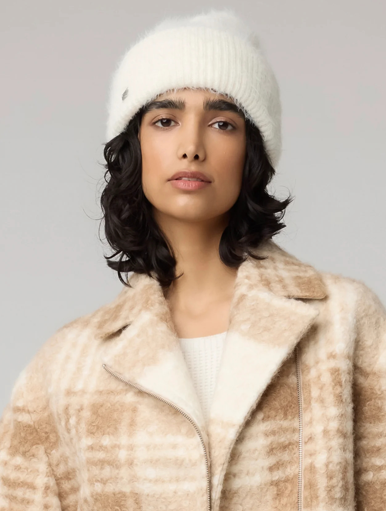 Jaya Fuzzy Knit Hat