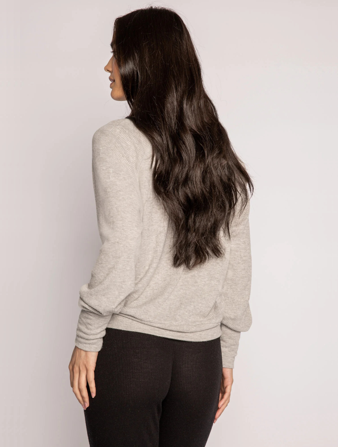 Textured Essentials Long Sleeve Top