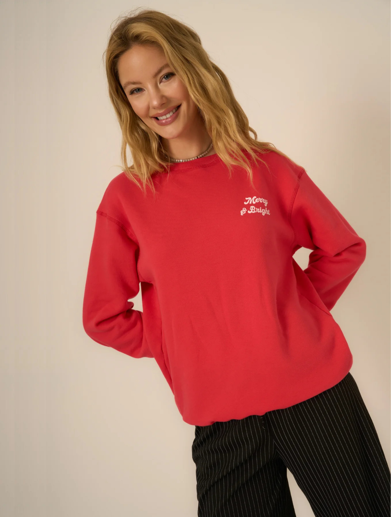 Merry & Bright / Silent Night Reversible Sweatshirt