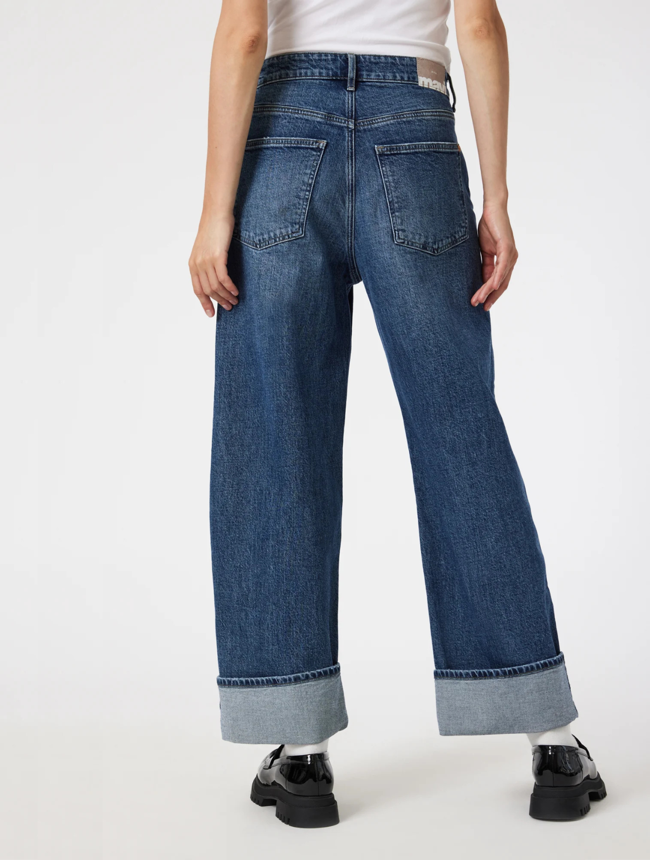 Sandra Cuffed Wide Leg Jean