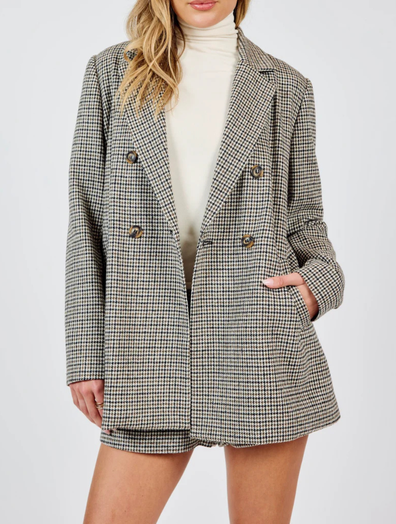 Spinning Records Houndstooth Blazer