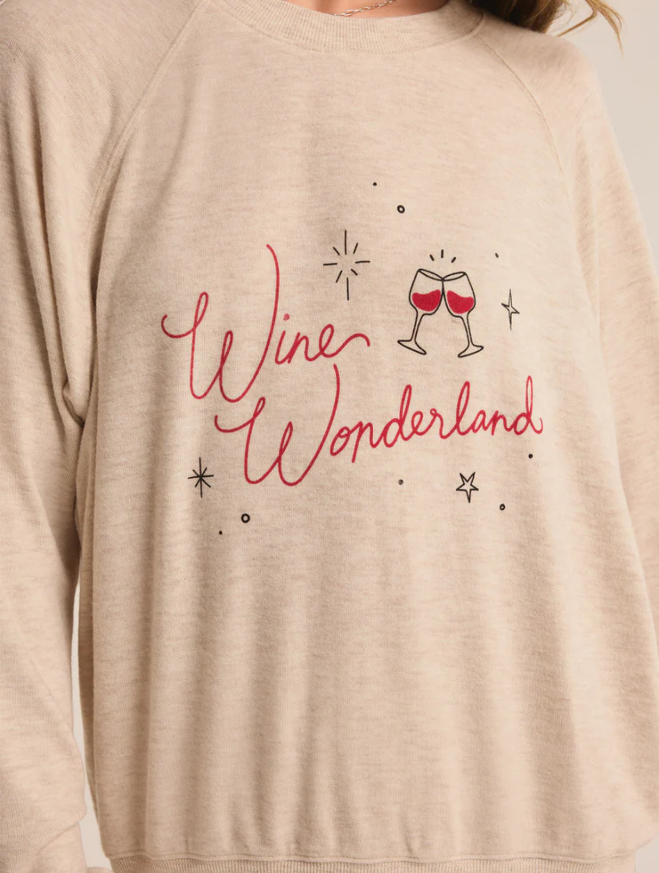 Wine Wonderland Cloud Knit Top