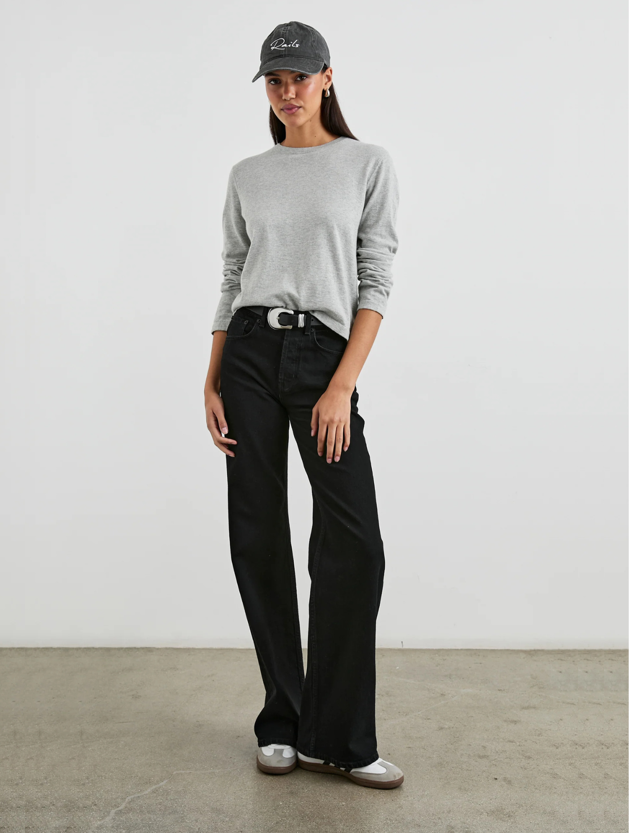 Cotton Cashmere Long Sleeve Top