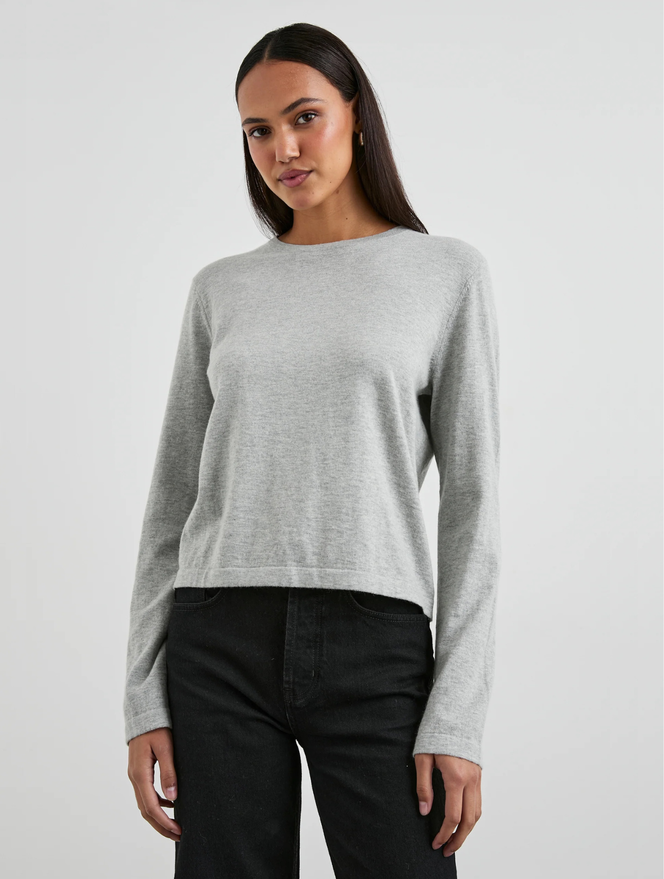 Cotton Cashmere Long Sleeve Top