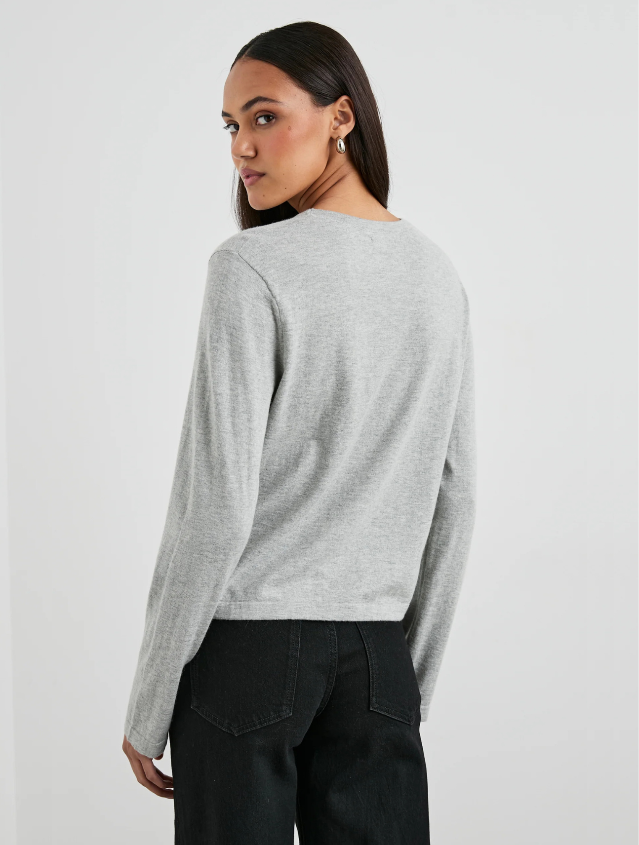 Cotton Cashmere Long Sleeve Top