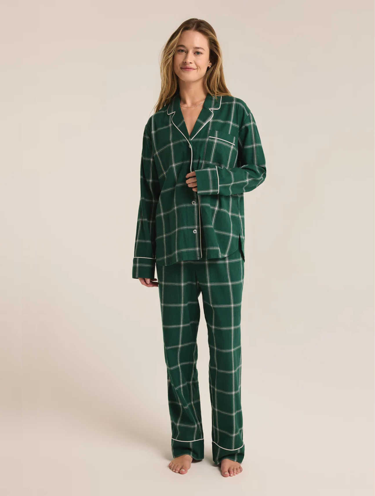 Dreamer Plaid Flannel Set