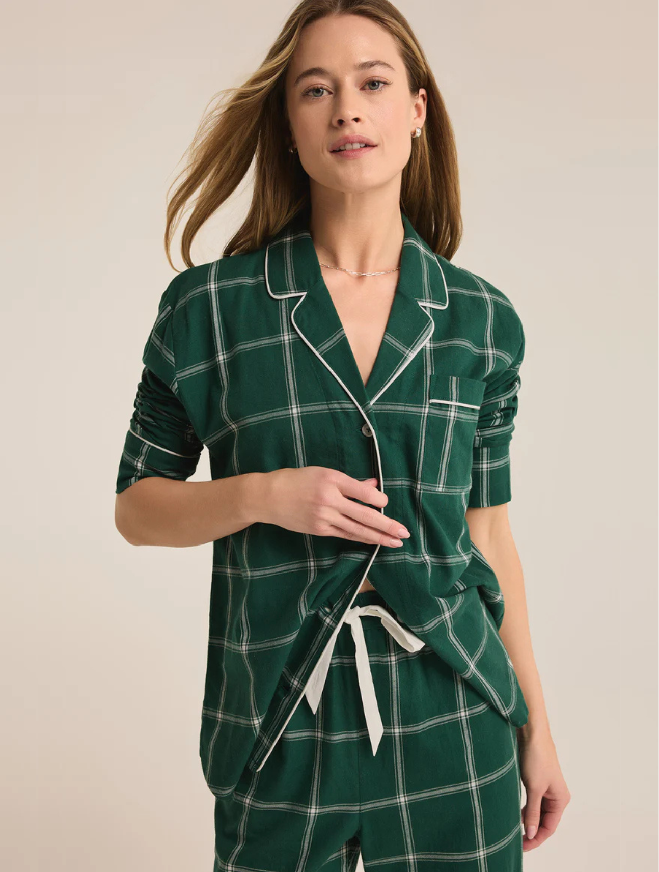 Dreamer Plaid Flannel Set