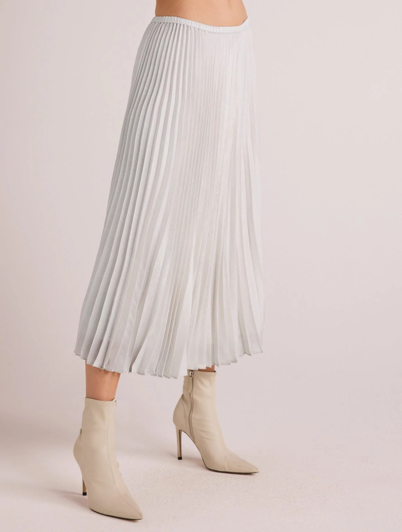 Hand Pleated Midi Skirt