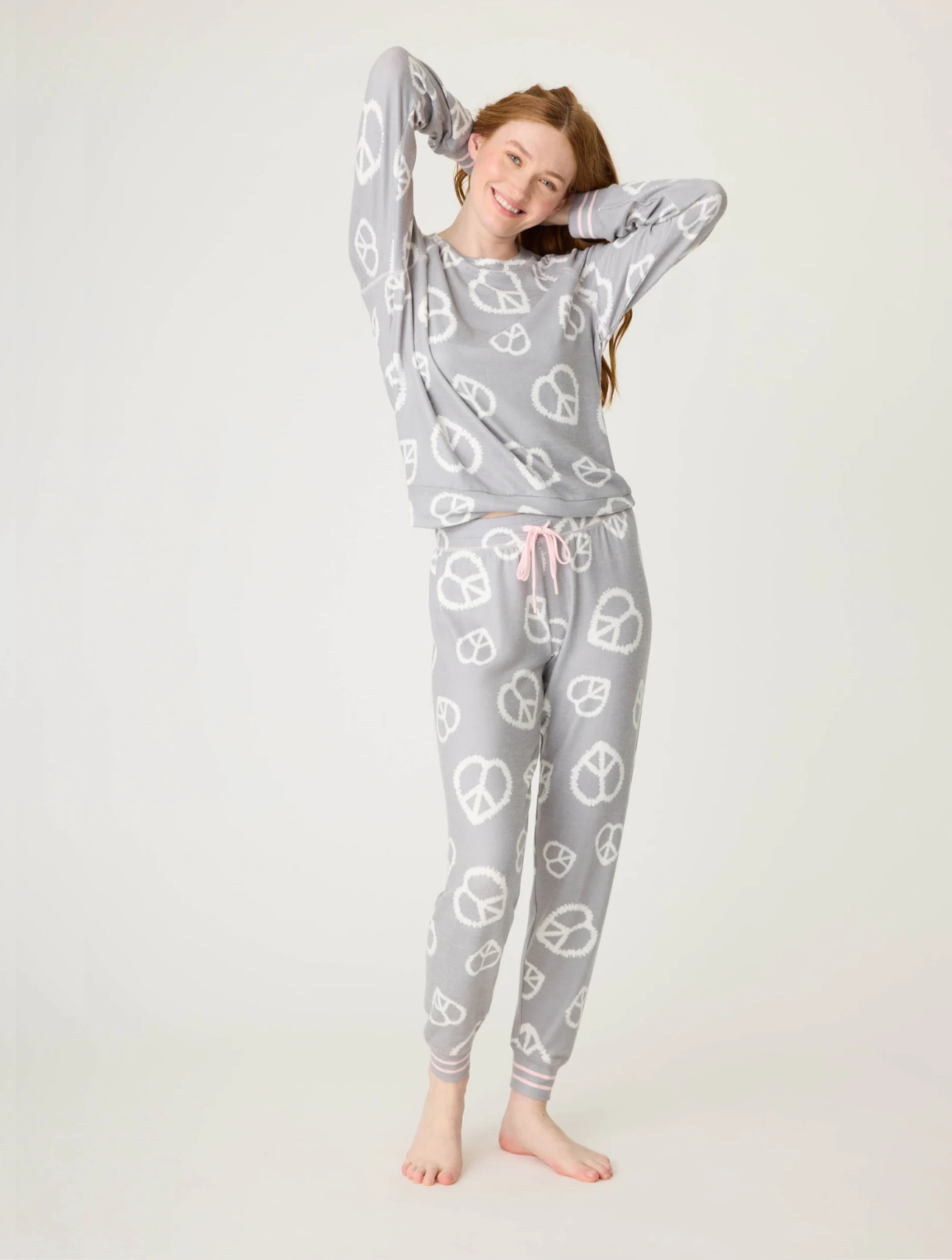 Full Of Love Peace Heart PJ Set