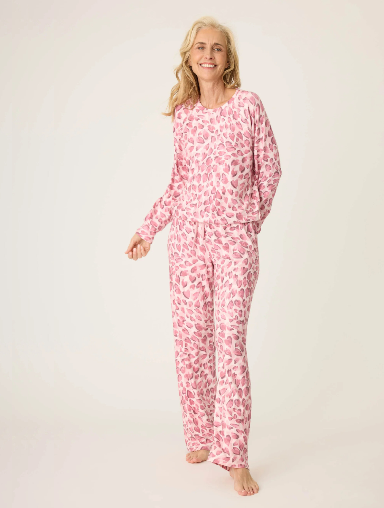 Full Of Love Leopard PJ Set