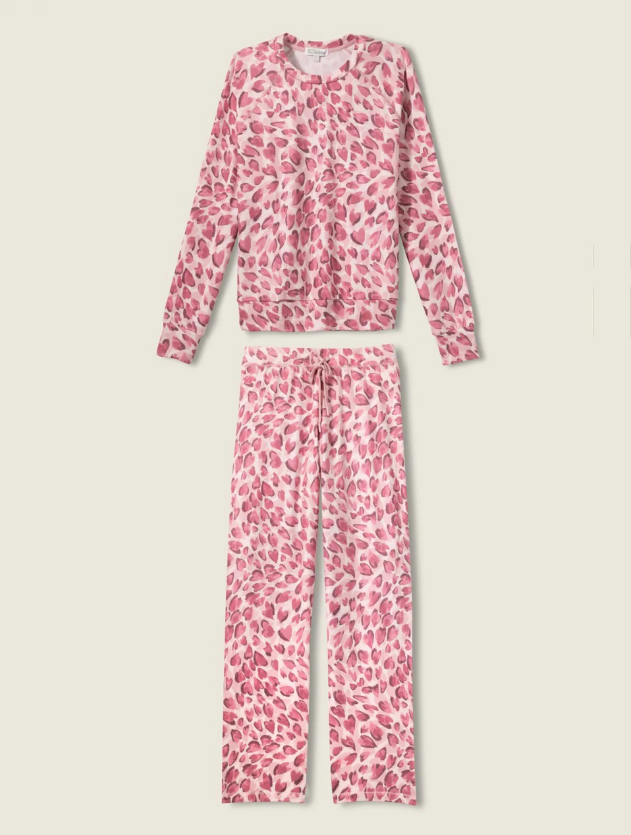 Full Of Love Leopard PJ Set