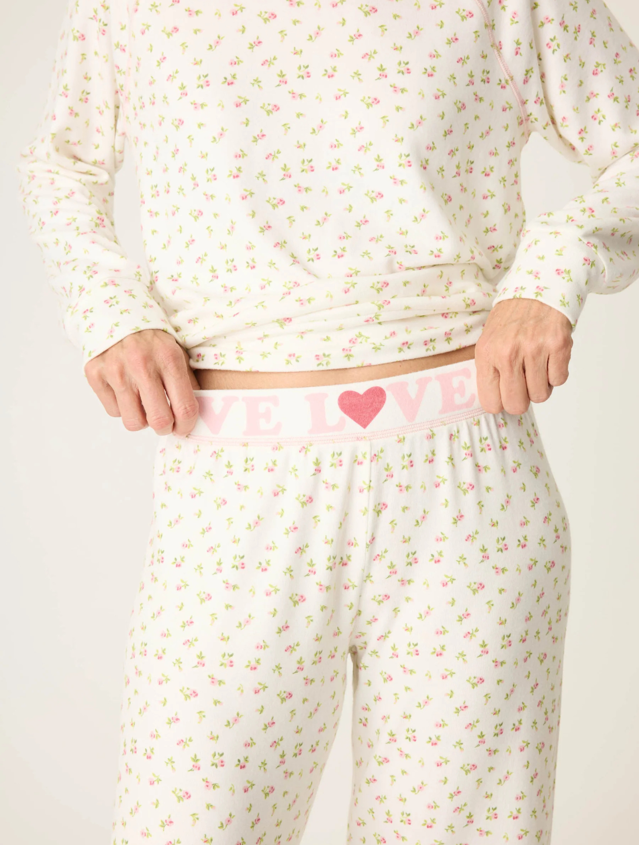 Full Of Love Floral PJ Set