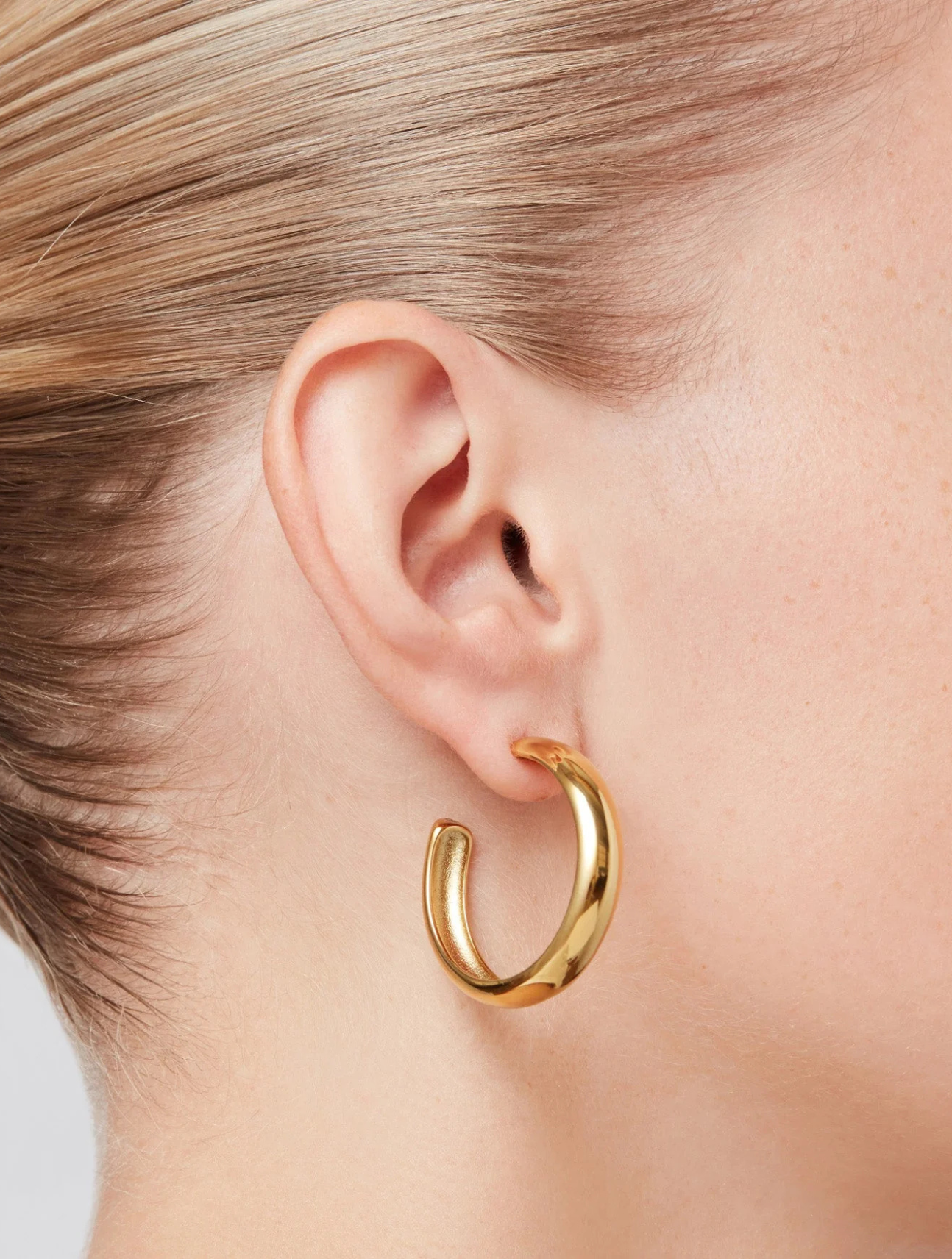 Staple Hoop Earrings - Large