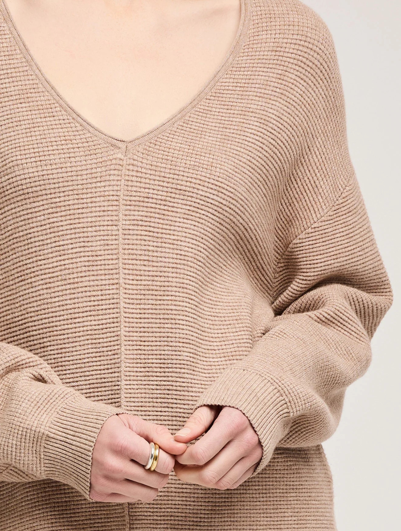 Lisbon V-Neck Knit Sweater