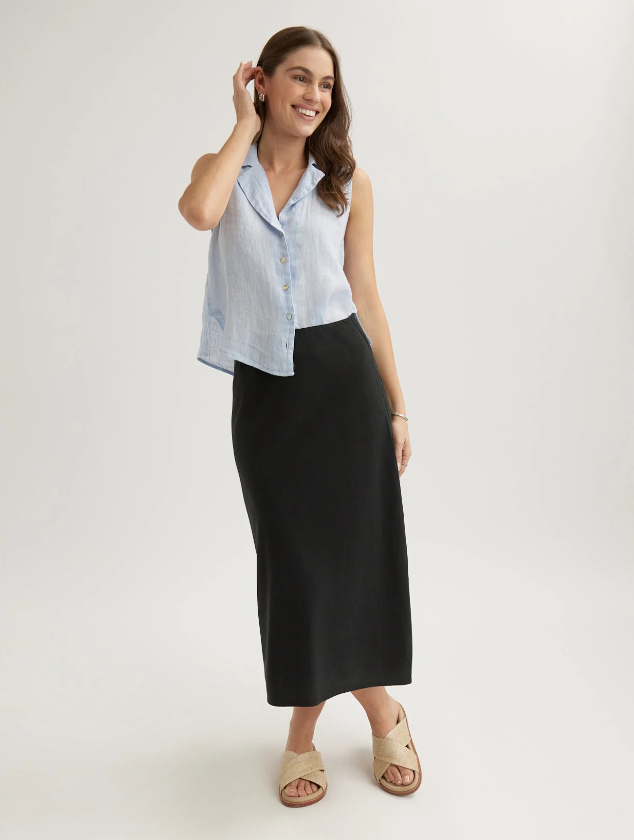 Bias Midi Skirt