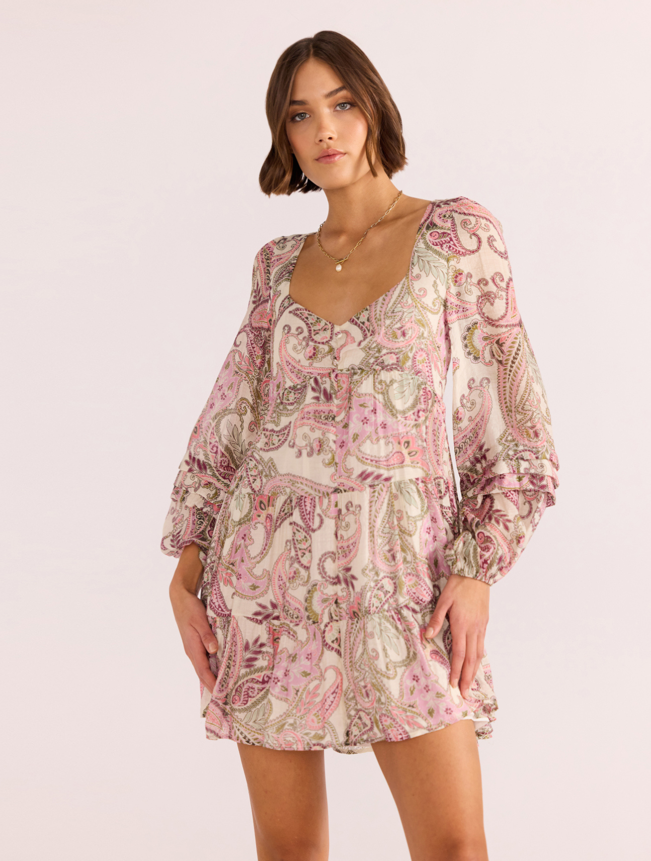 Cadence Babydoll Mini Dress