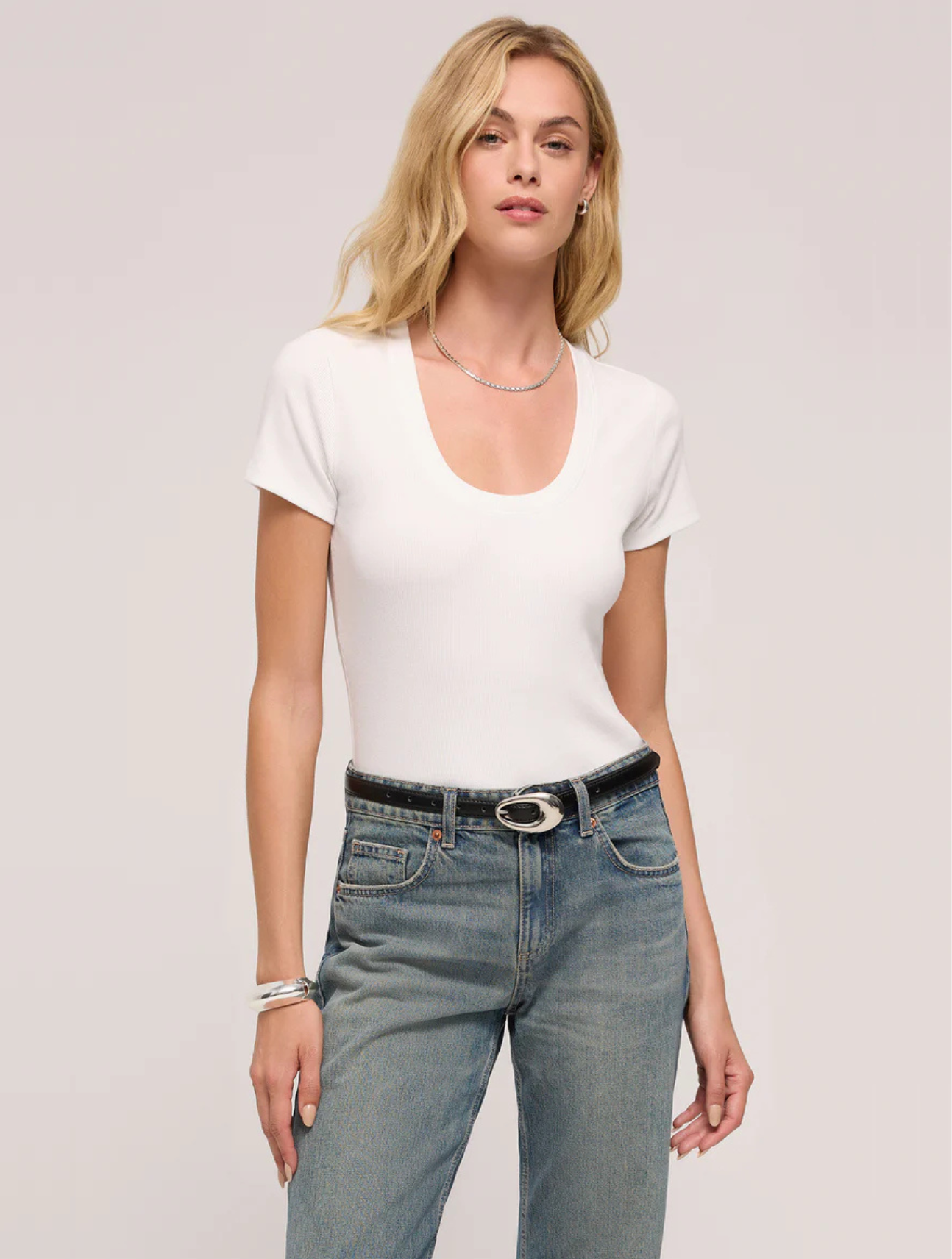 Sirena Short Sleeve Rib Tee