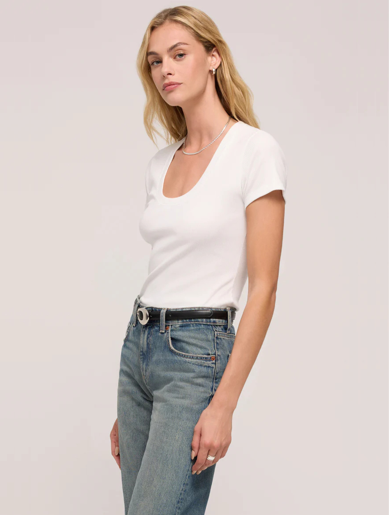 Sirena Short Sleeve Rib Tee