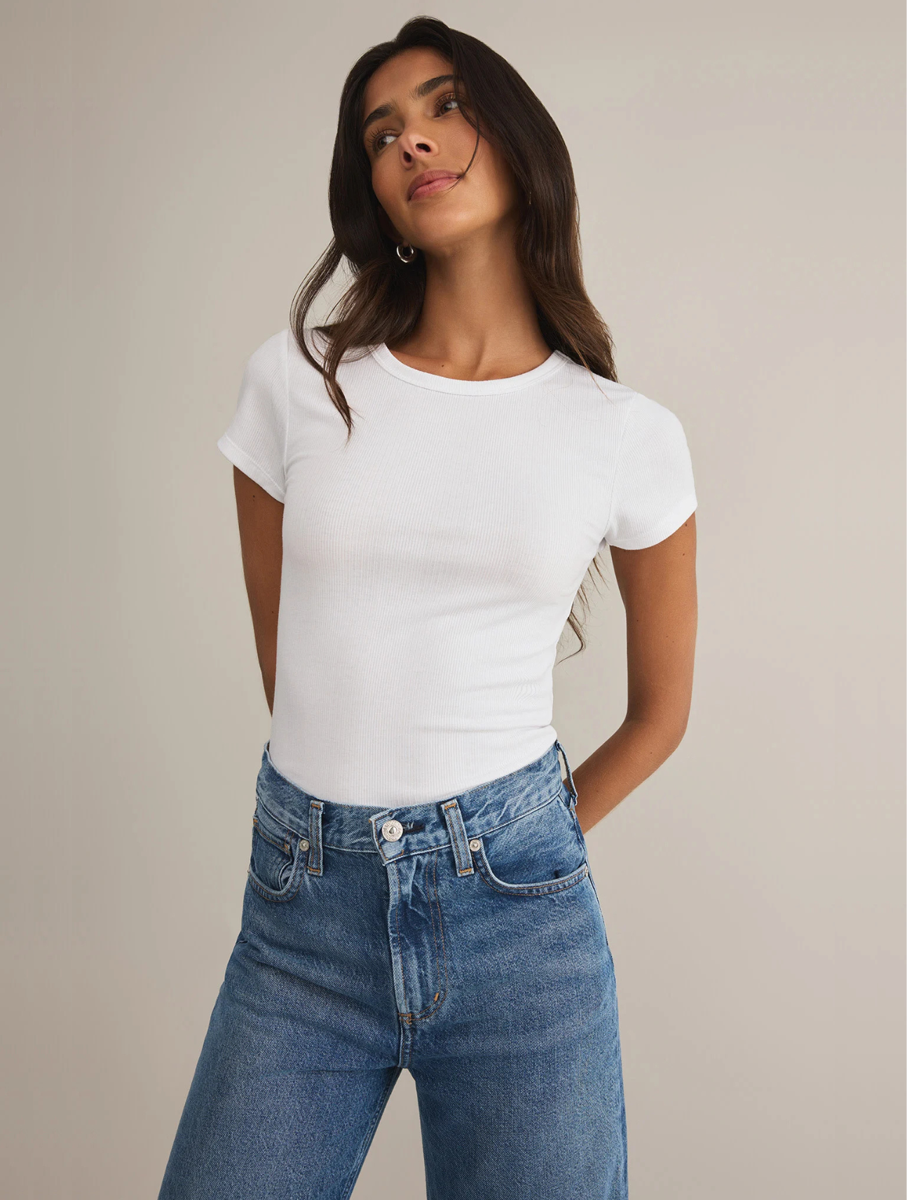 Avery Fitted Rib Tee