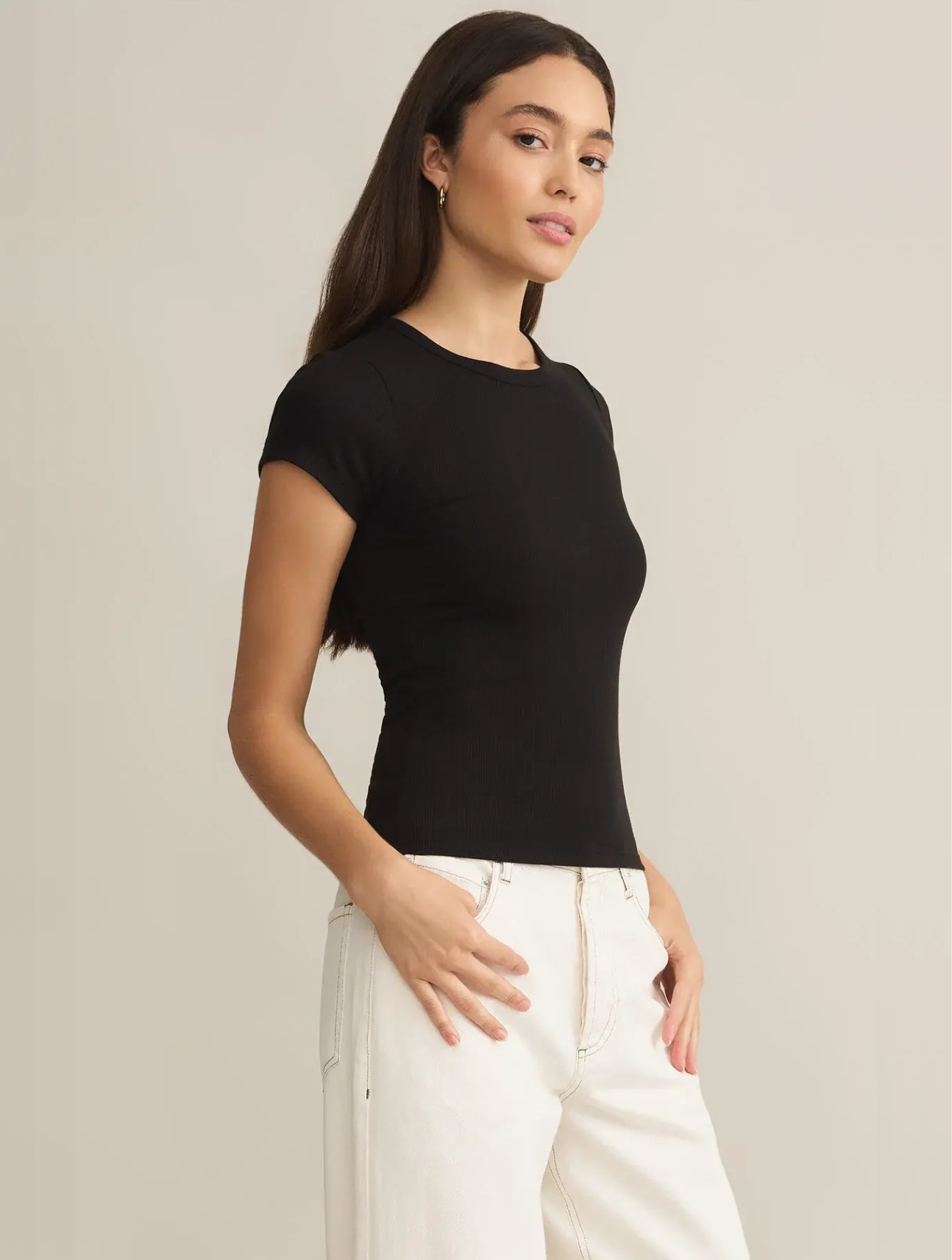 Avery Fitted Rib Tee