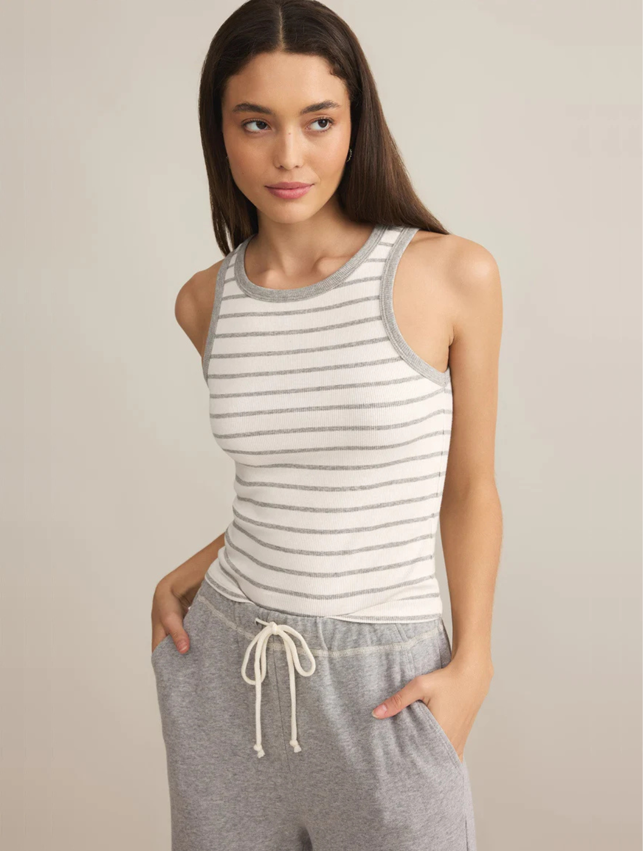 Hadley Striped Rib Tank