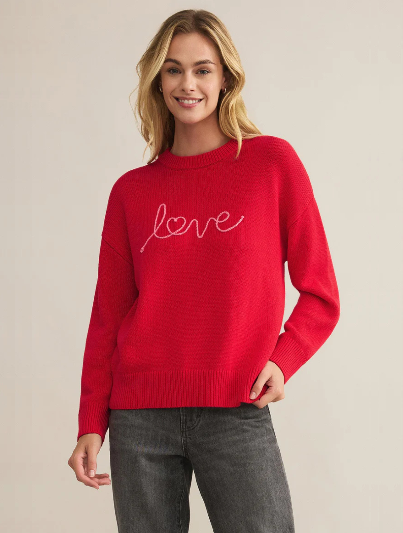 Love Notes Boyfriend Sweater